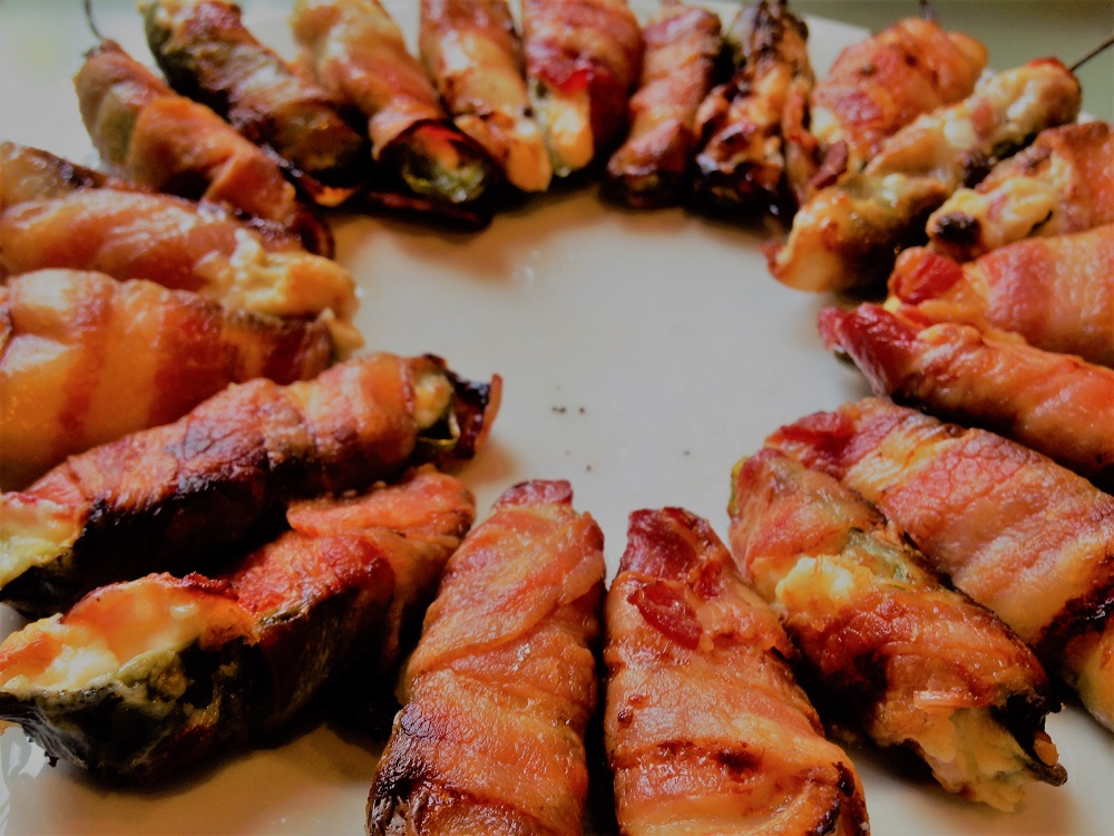Bacon-wrapped jalapenos